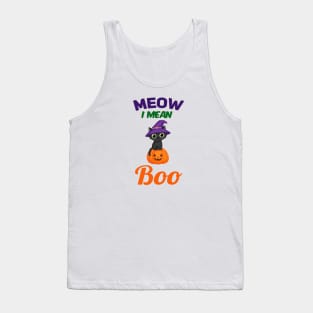 Meow I mean Boo Tank Top